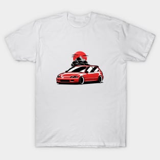 Red Civic Gen5 JDM T-Shirt